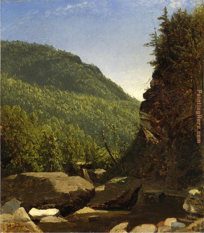 The Top of Kauterskill Falls painting - Sanford Robinson Gifford The Top of Kauterskill Falls art painting